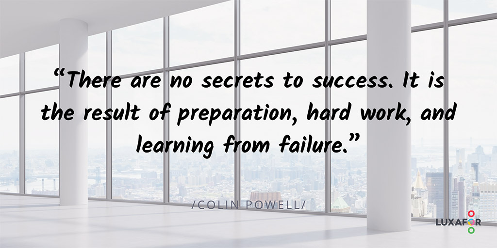 Motivational quote: There are no secrets to success