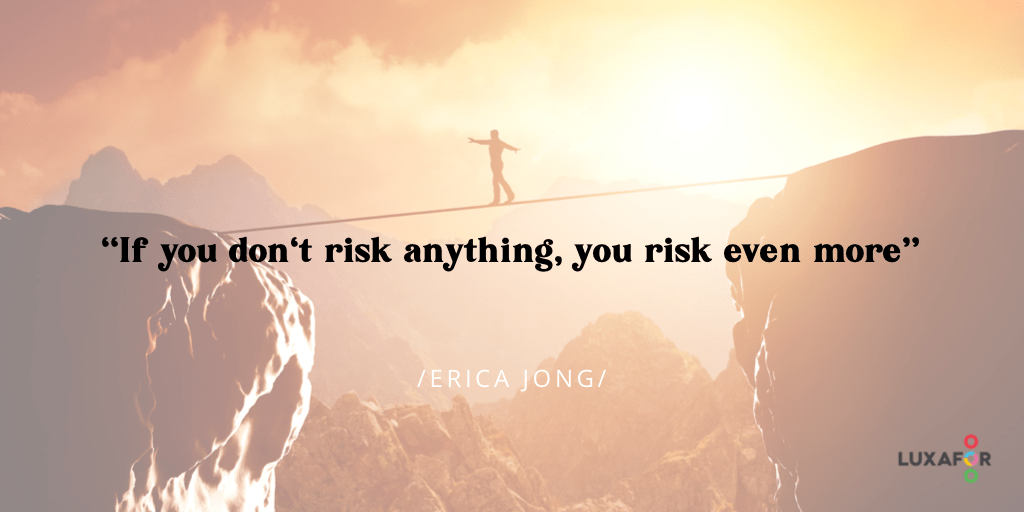 wisdom quote about taking risk and success