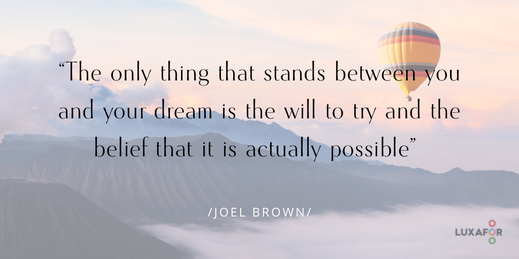 success quote image about achieving your dreams
