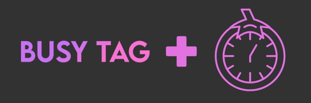 Busy Tag Pomodoro Timer